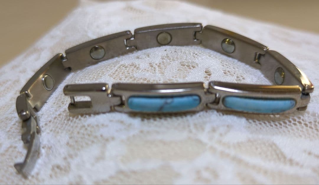 Amglo チタニウム ブレスレット ターコイズ 正規品
