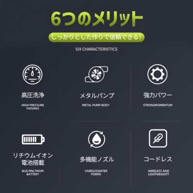 高圧洗浄機 本体 黒と緑