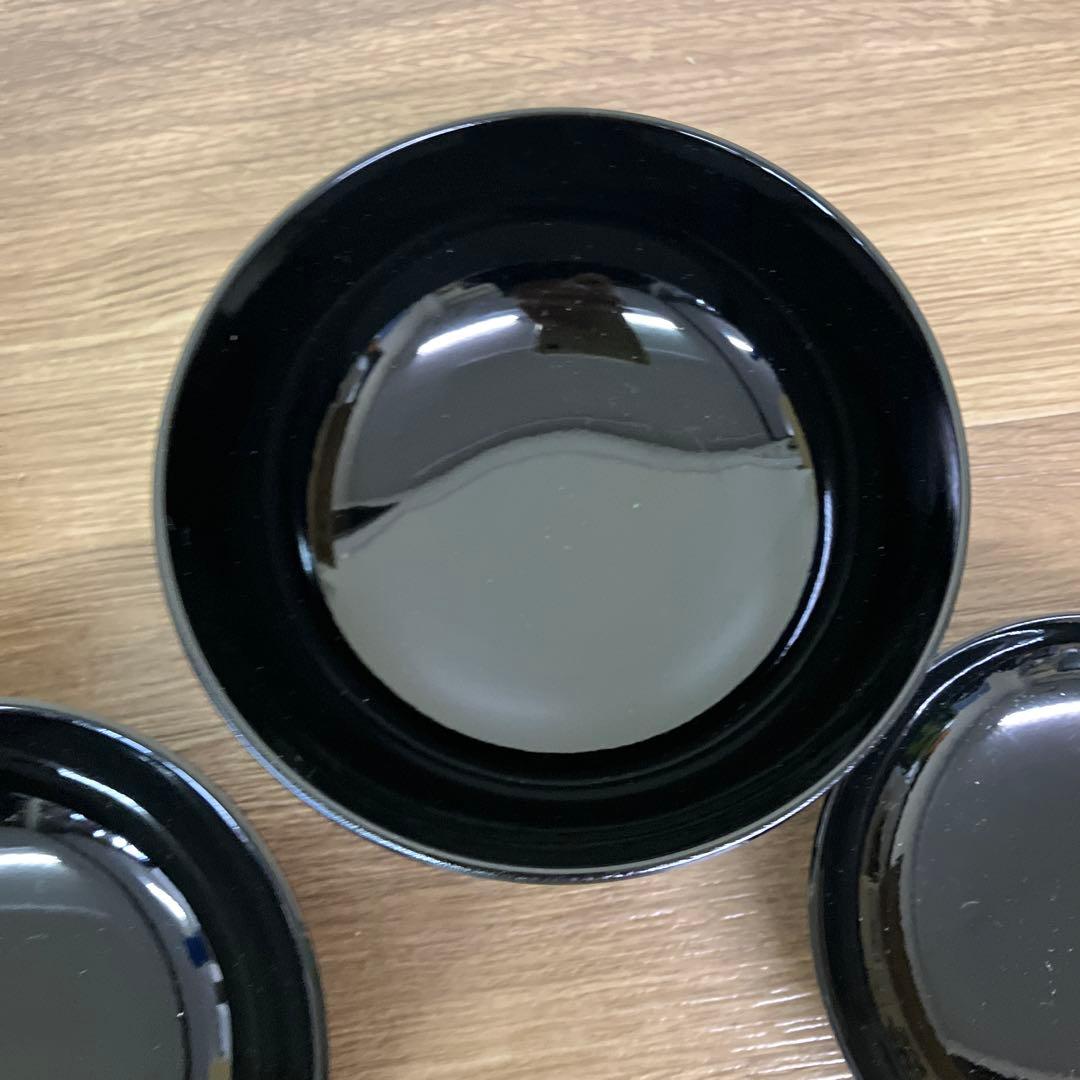 3F 漆器 入れ子椀 5客セット（四つ椀・精進料理・懐石） 応用器 お椀