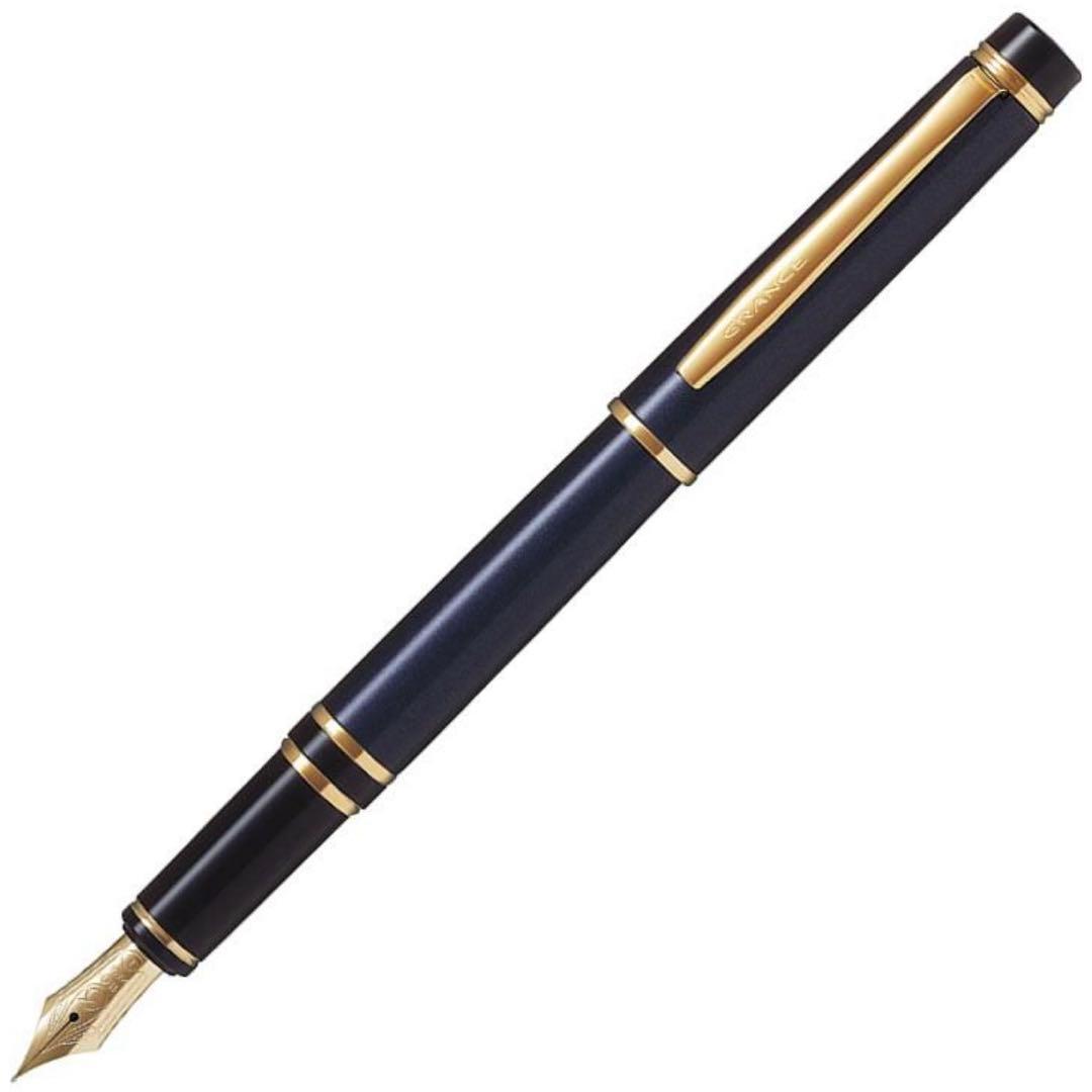# PILOT パイロット 万年筆 グランセ 金ペン ダークブルー M 未使用