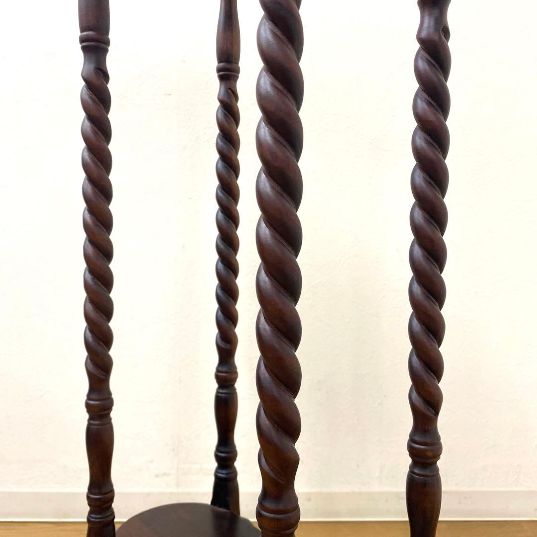 美品 ツイストレッグ プランツ フラワースタンド ハイ スリム 花台