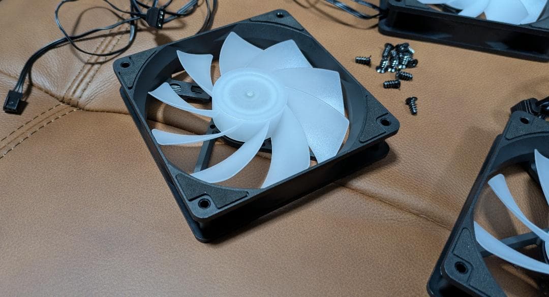 MSI純正 ARGBリバースファン3個セット PCケースファン