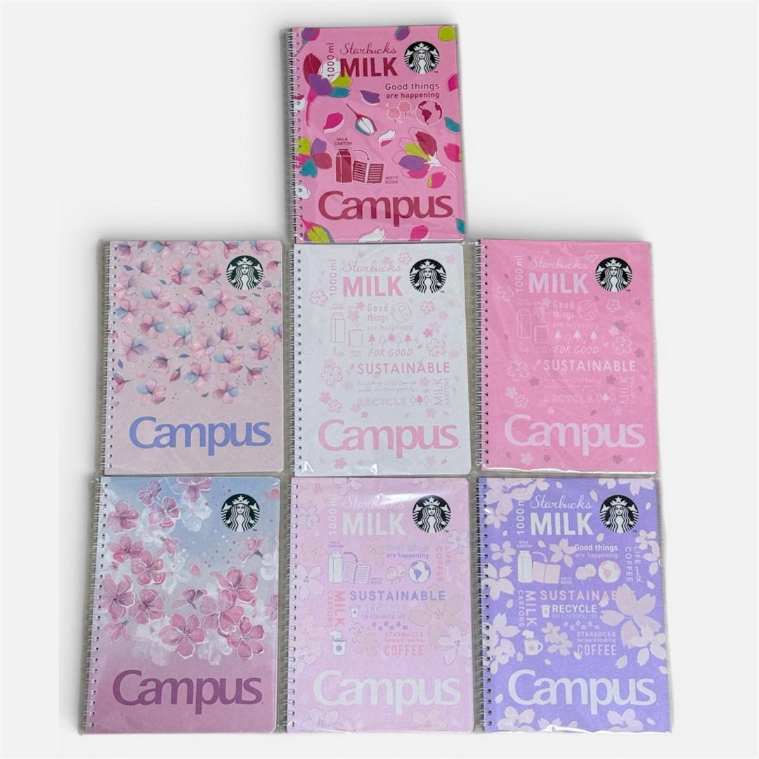完売品｜スターバックス SAKURA 桜柄 リングノート 7冊セット