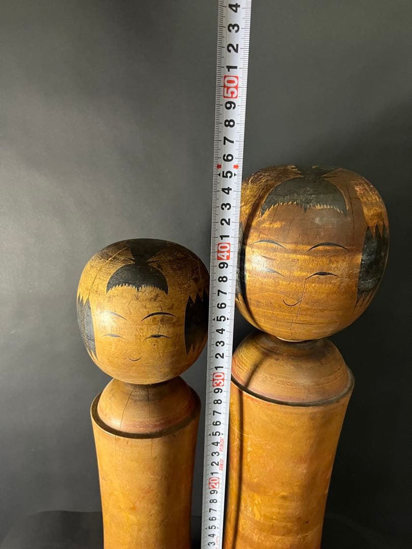大沼力　在銘　JAPAN アンティーク　昭和　難あり　Kokeshi Doll