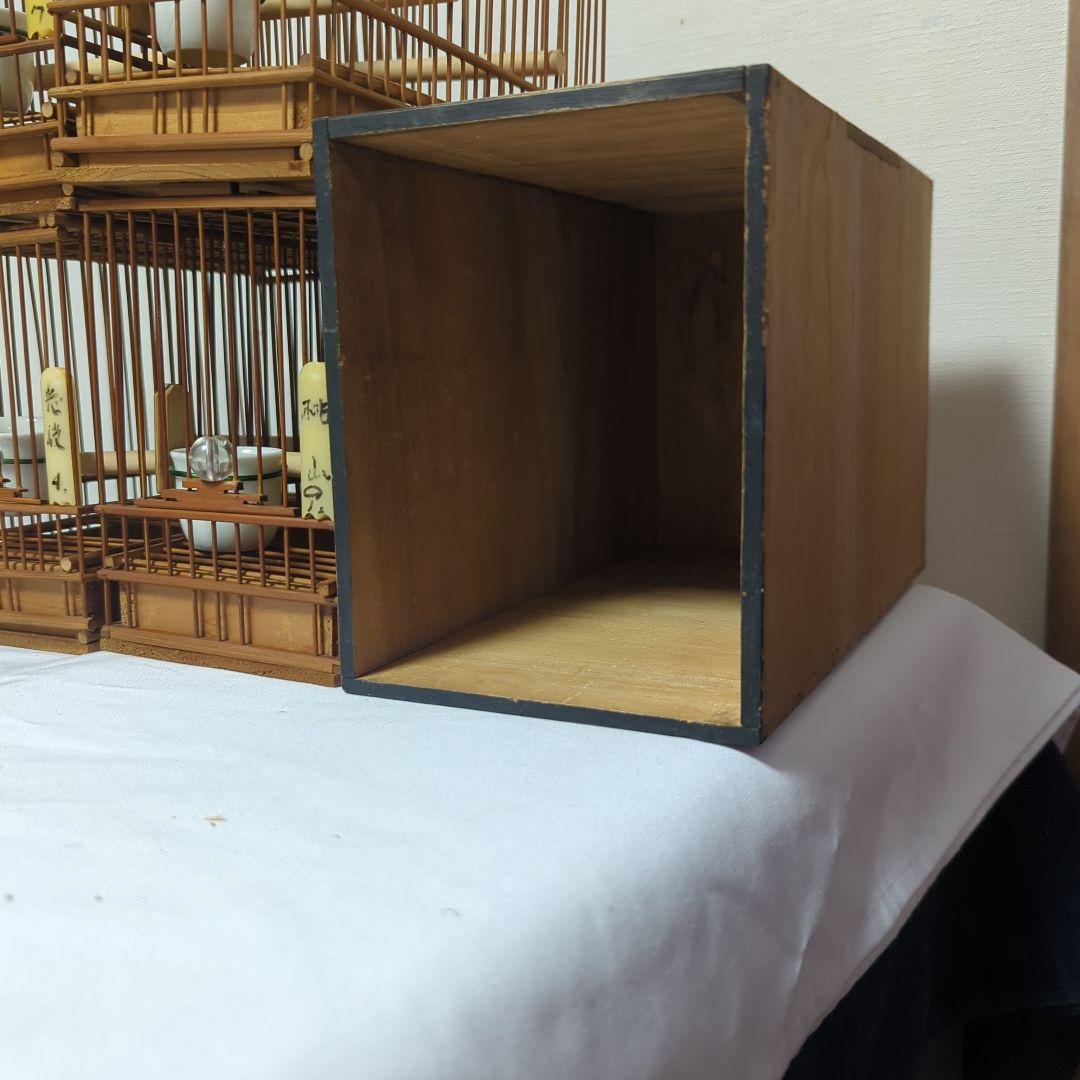 鳥かごセット 4つと小桶1つ