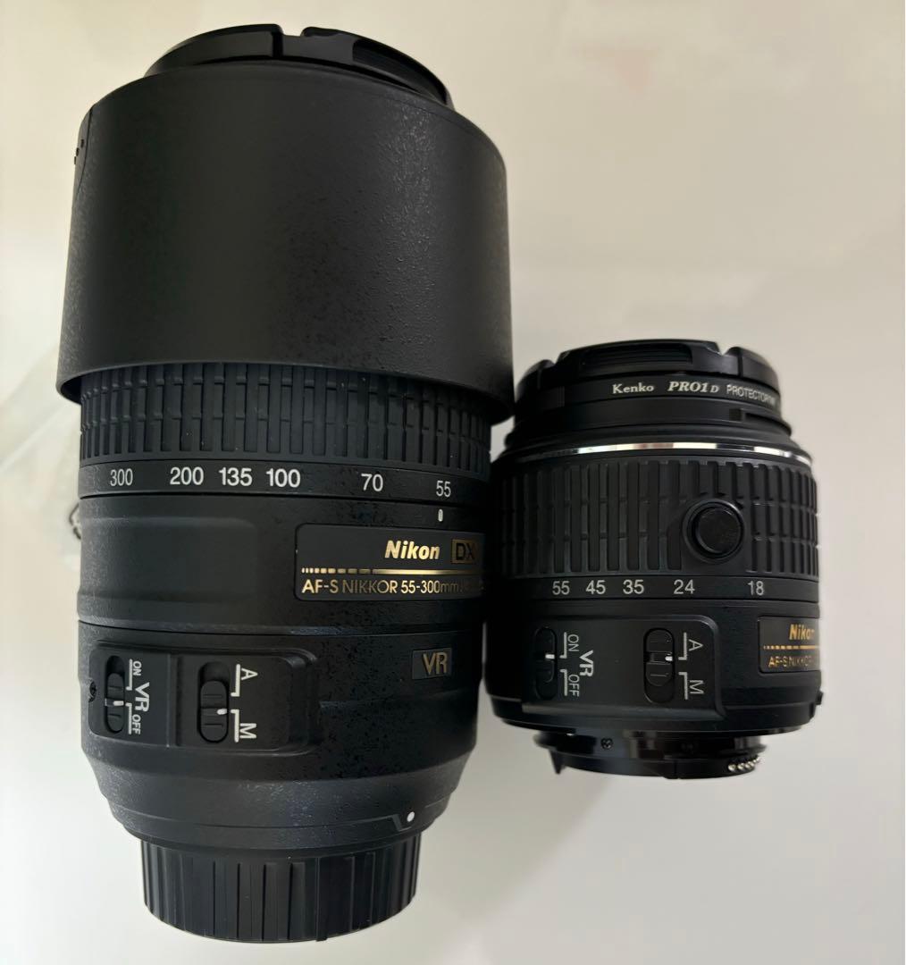 Nikon D5300 美品 レンズ2本＋バッグ付 即購入OKです