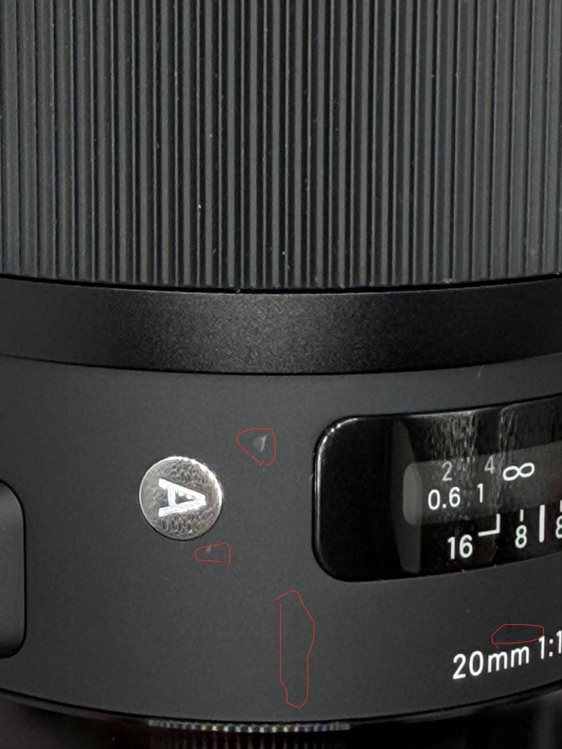 9万即決‼️使用数回‼️SIGMA 20mm 1:1.4 DG HSM Art