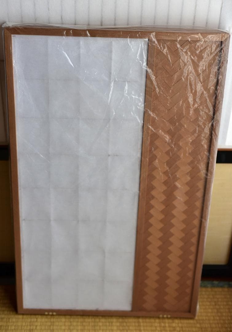 値下げ、風炉先屛風，障子、杉柾石畳あじろ　仕切り　お茶道具