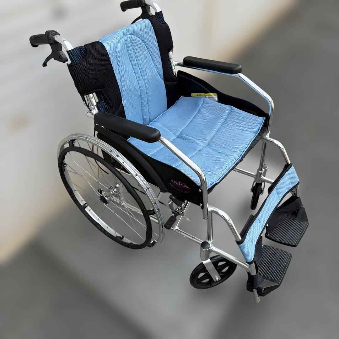KADOKURA 介助用車椅子 タイヤ修理前提品【A-266】