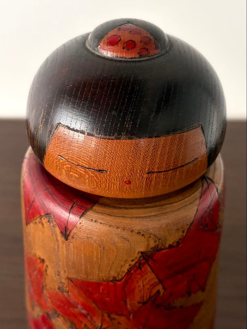 関口 東亜 Toa 創作 こけし kokeshi 人形 レトロ 紅葉 秋