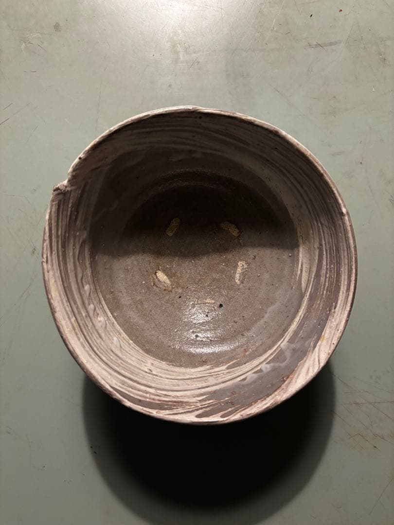 杉本泥牛 作　刷毛目茶碗