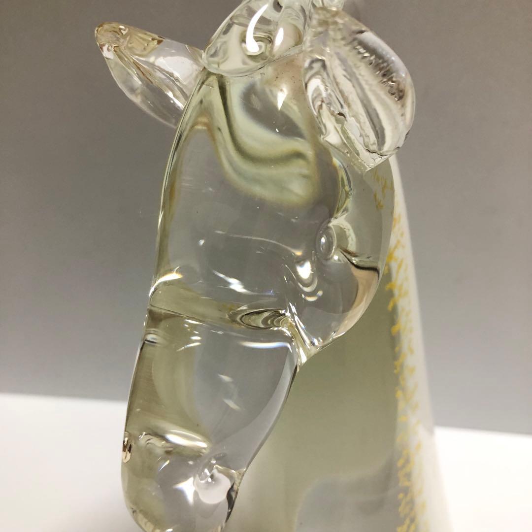 マルティグラス　クリスタルガラス　置物　馬　ホース　multi glass