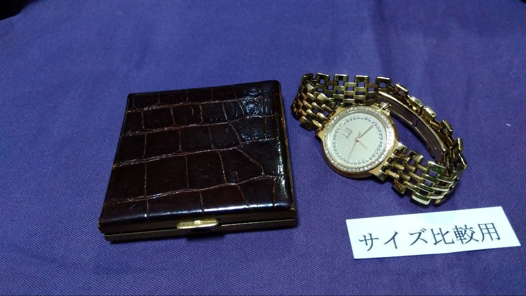 ダンヒルクロコダイル コンパクトミラーDunhill ダンヒル鏡 Dunhill