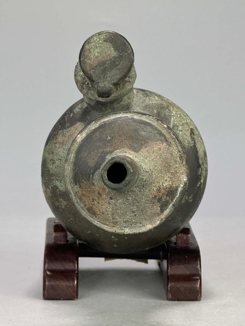 朝鮮古美術　高麗時代　古銅　仏具浄水瓶　水瓶　水注　時代物　古物保証　韓国古美術