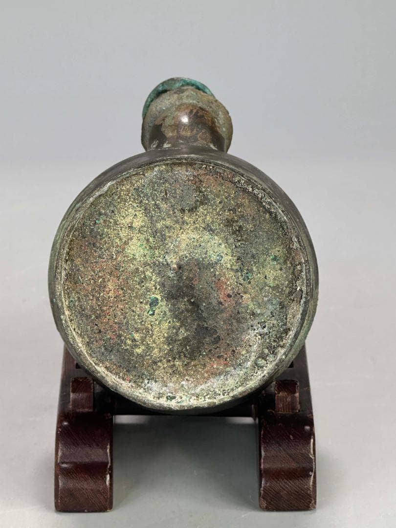 朝鮮古美術　高麗時代　古銅　仏具浄水瓶　水瓶　水注　時代物　古物保証　韓国古美術