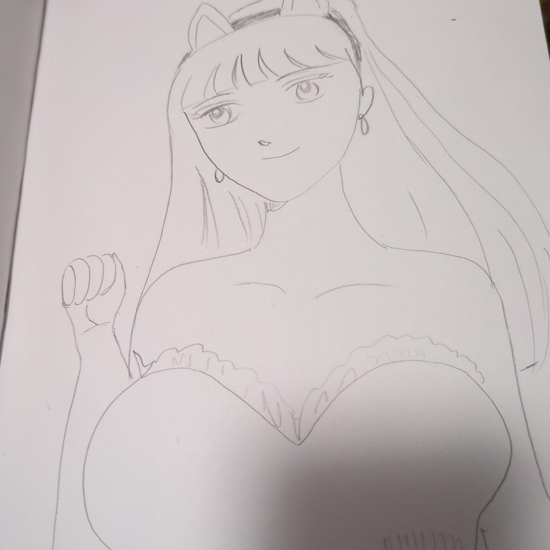 猫耳アニメキャラクターイラスト