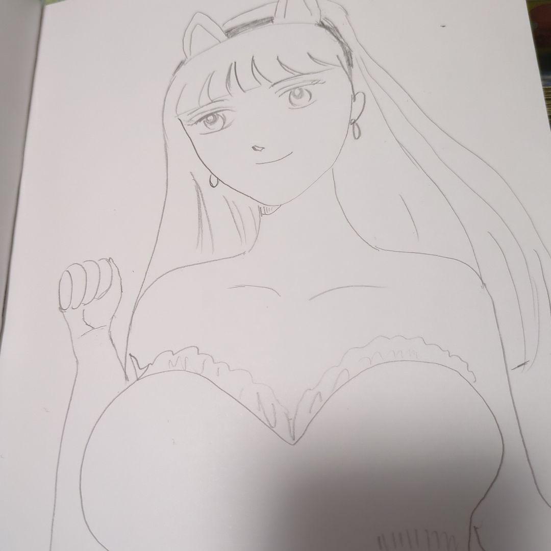 猫耳アニメキャラクターイラスト