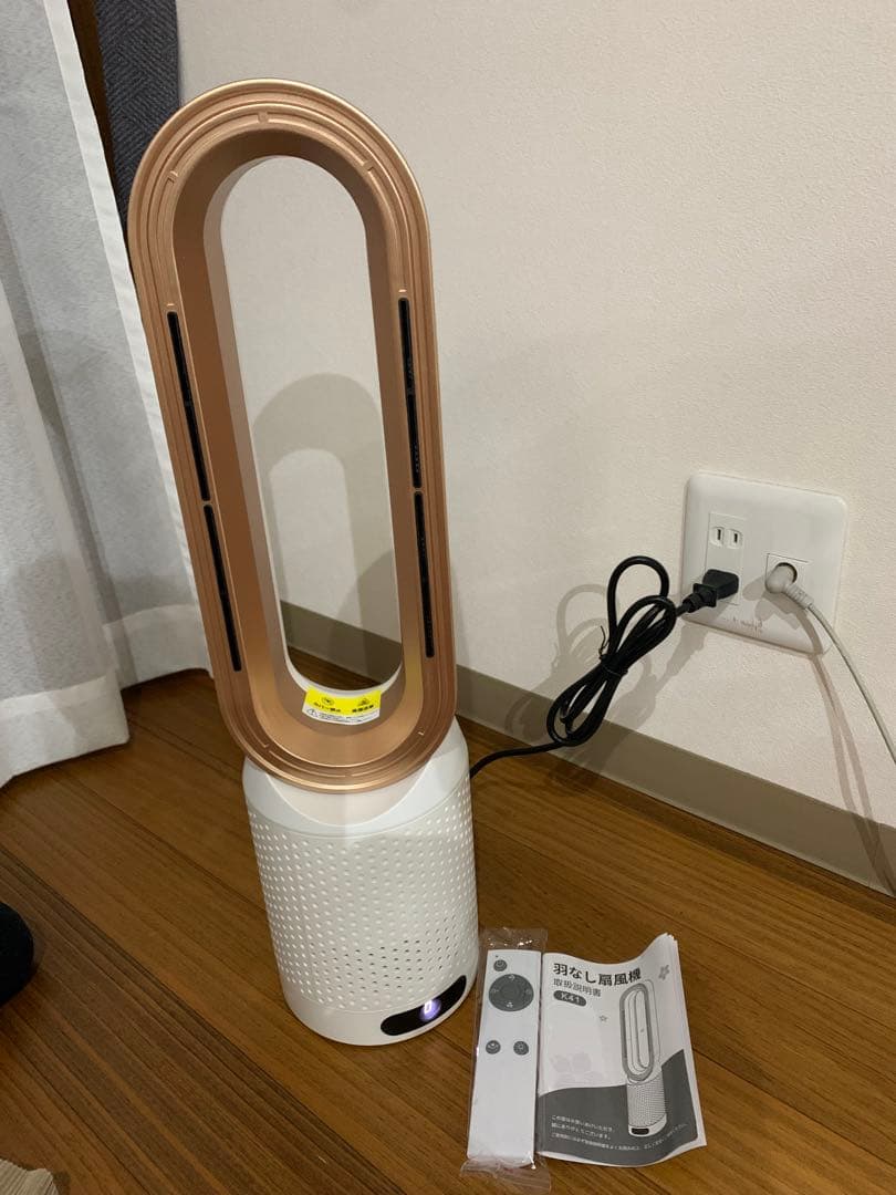 【2025年新登場】冷暖兼用　羽なし扇風機　タワーファン　首振り