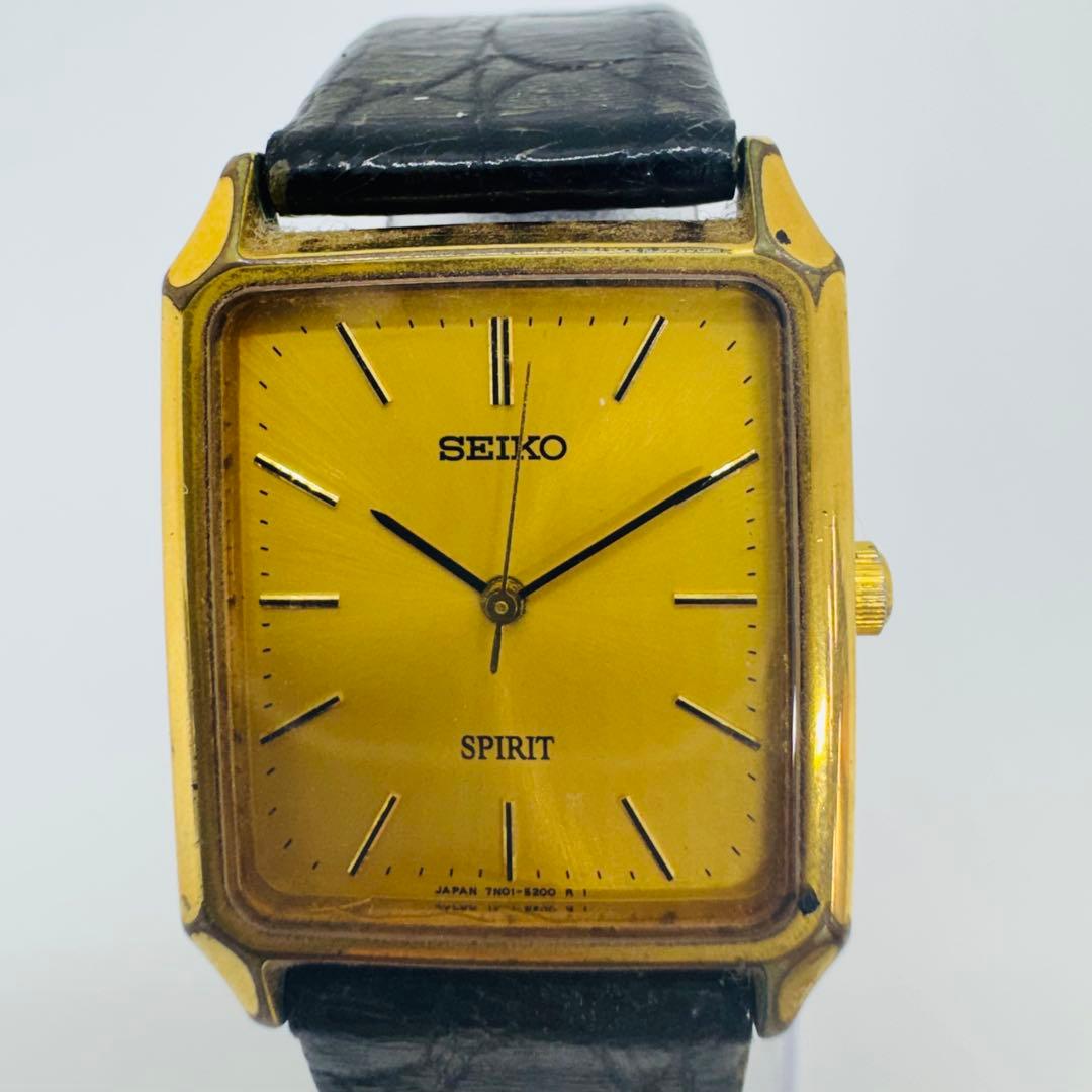 ✨SEIKO✨セイコー✨ゴールド文字盤✨クォーツ✨7N01-5180✨腕時計✨