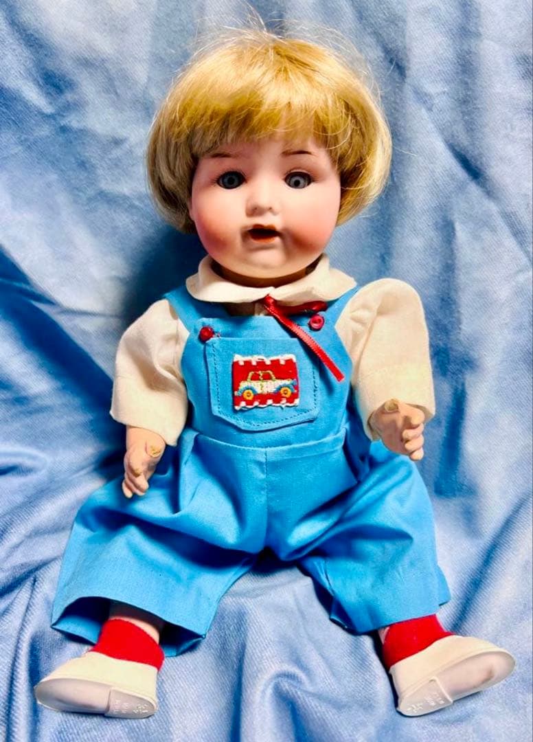 ドイツ 男の子 コンポジションドール ビスクドール 骨董 アーモンドマルセル