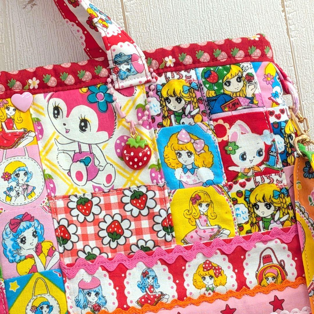 ❤おとめちっくパーティー❤ショルダー紐付き❤トートバッグ❤