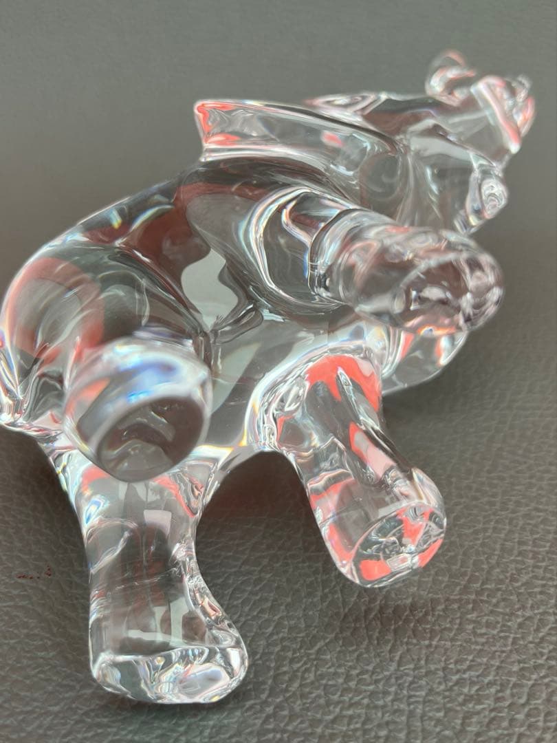 ❤️彫刻家作品❤️BACCARAT LOET エレファント親子　象　動物フィギュリン