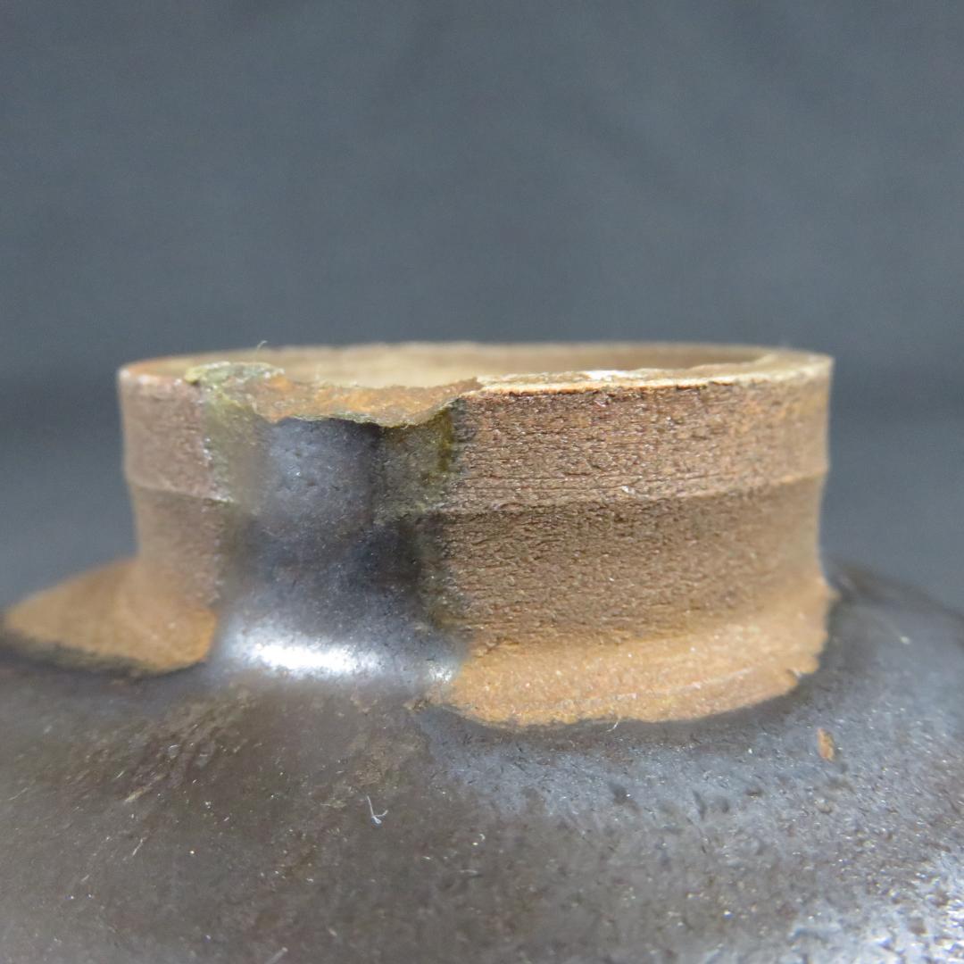 茶碗 平茶碗 鶏竜山窯 義弦 木箱 共箱 抹茶碗 茶器 茶道具 茶の湯