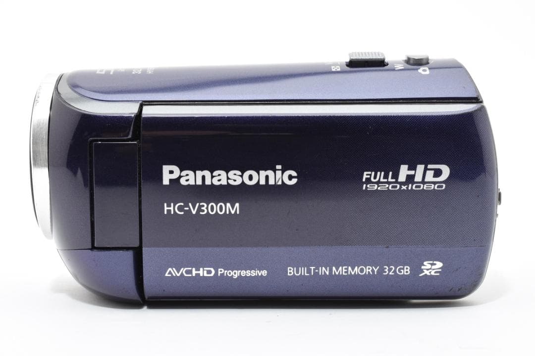 【美品】Panasonic ビデオカメラ HC-V300M ブルー　動作確認済