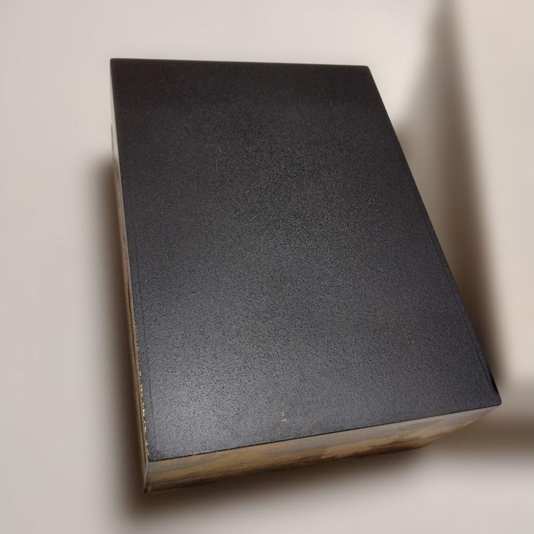 【新品未使用品】金箔漆器 文箱 松梅の彫刻付き木製 桃山