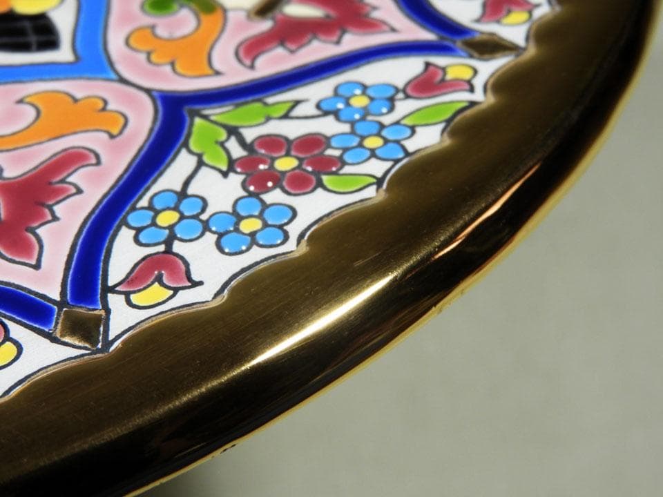 ●大型皿 CEARCO セアルコ スペイン製 径33cm 24金彩 アンダルシア
