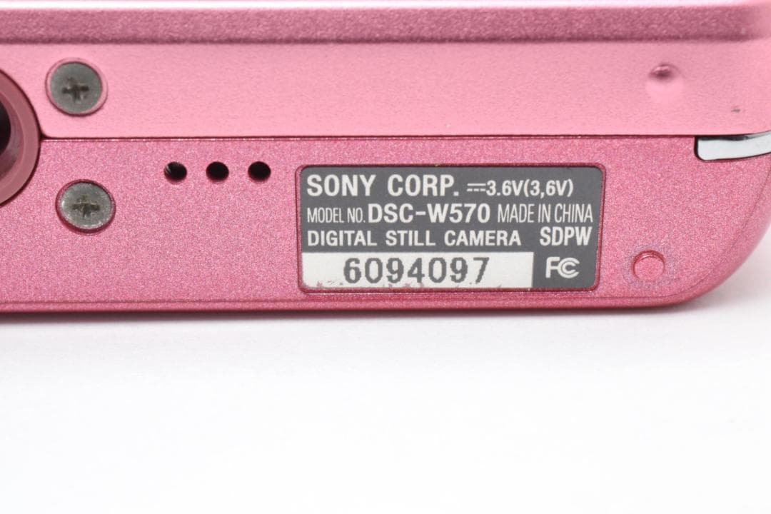 SONY Cyber-shot DSC-W570 ピンクデジカメ動作品#1853