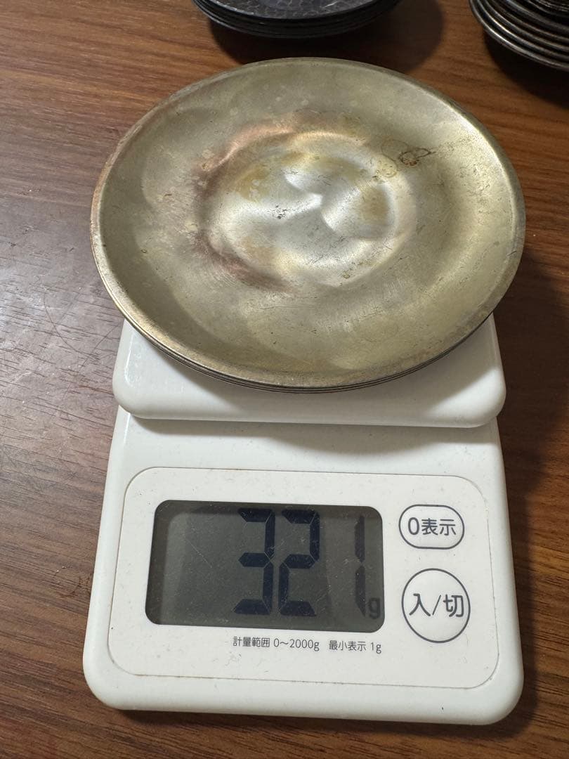 遺品整理 総重量3146g シルバー　万葉銀　アンティーク茶器　食器　貴金属
