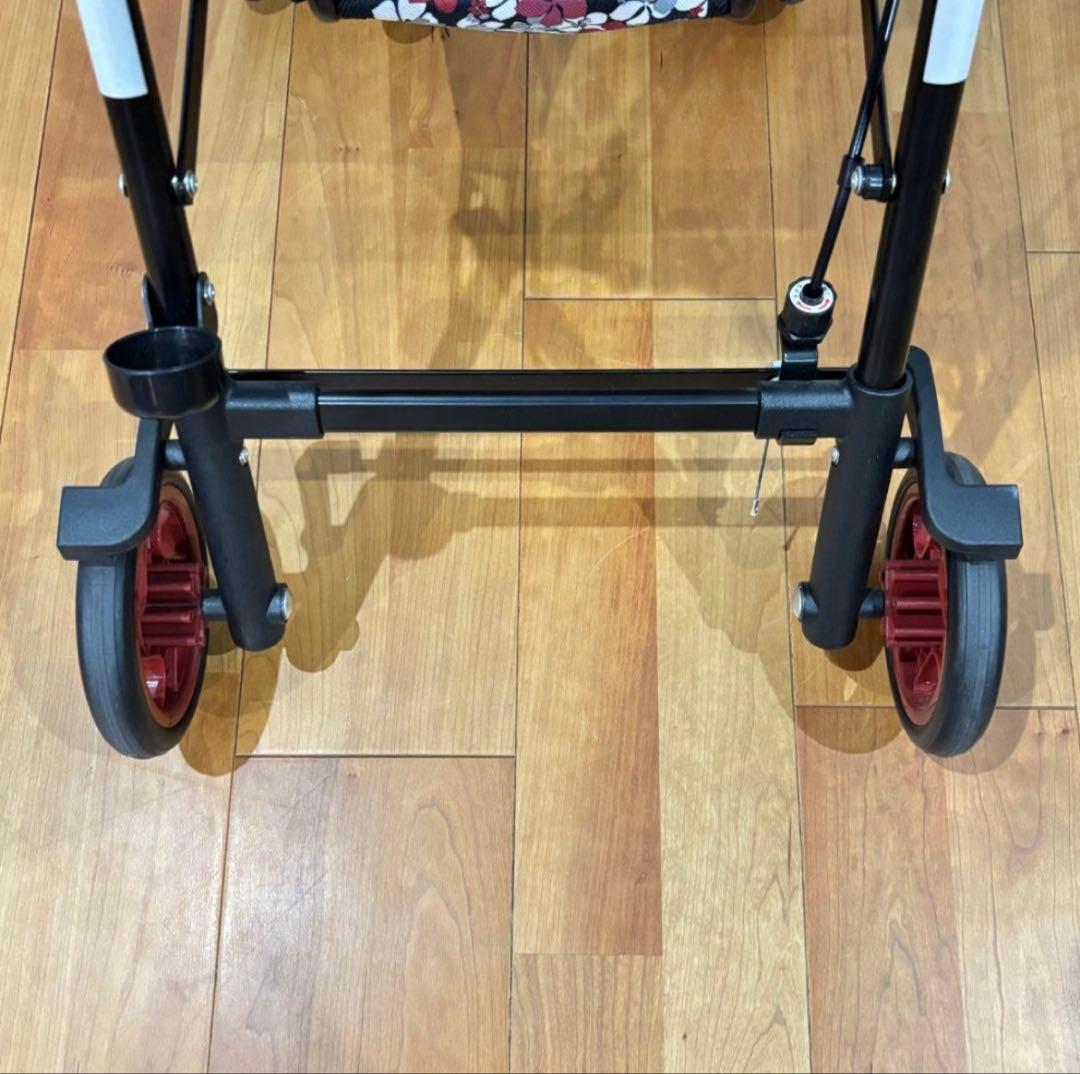 ✨美品✨島製作所 シルバーカー モート 軽量3.7kg 花柄 座面付 説明書付