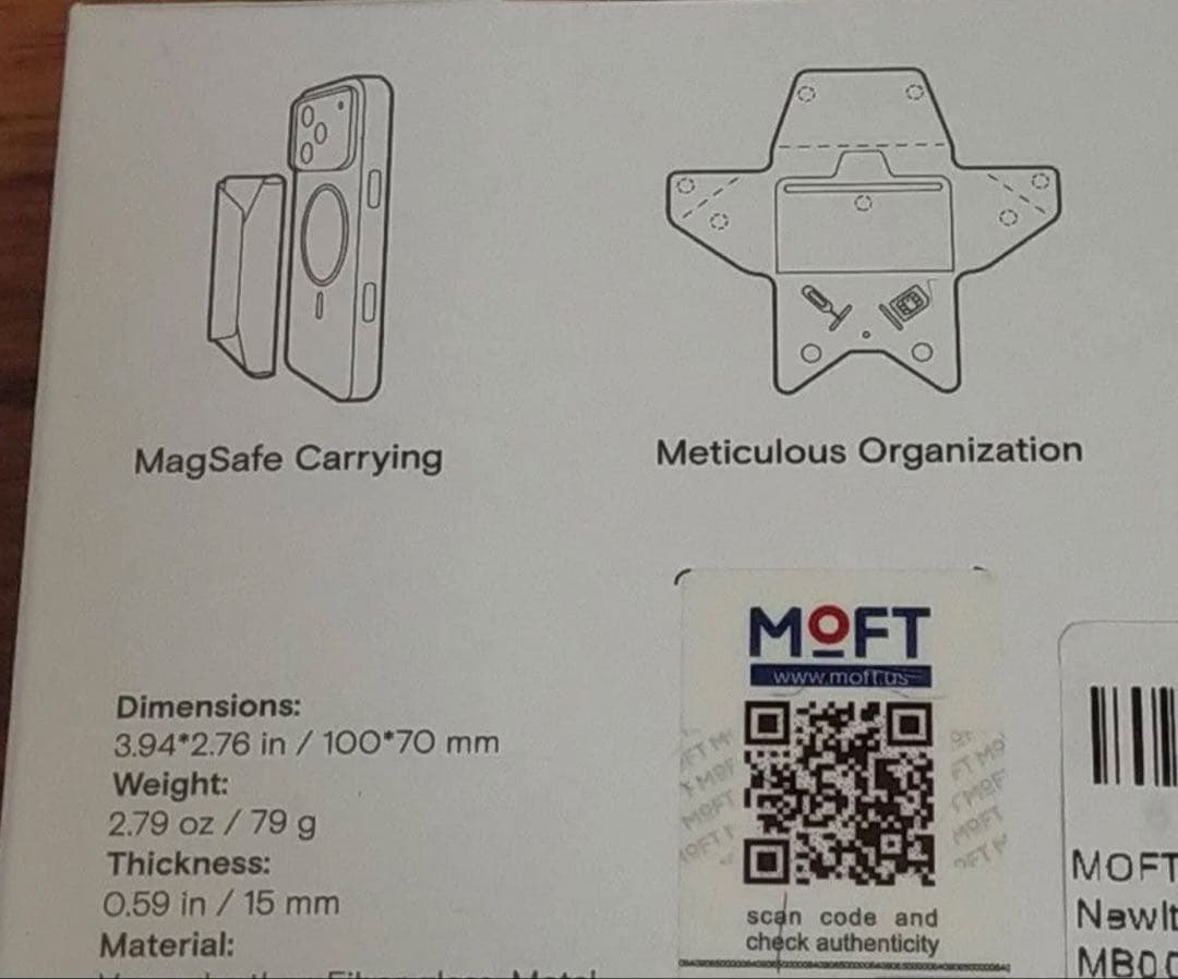 MOFT 多機能カードケース＆スタンド MagSafe対応 ミスティグレー