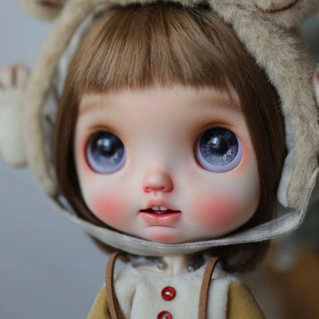 カスタムブライス かわいい 人形 作家様 幼い まんまる 小さなお目目