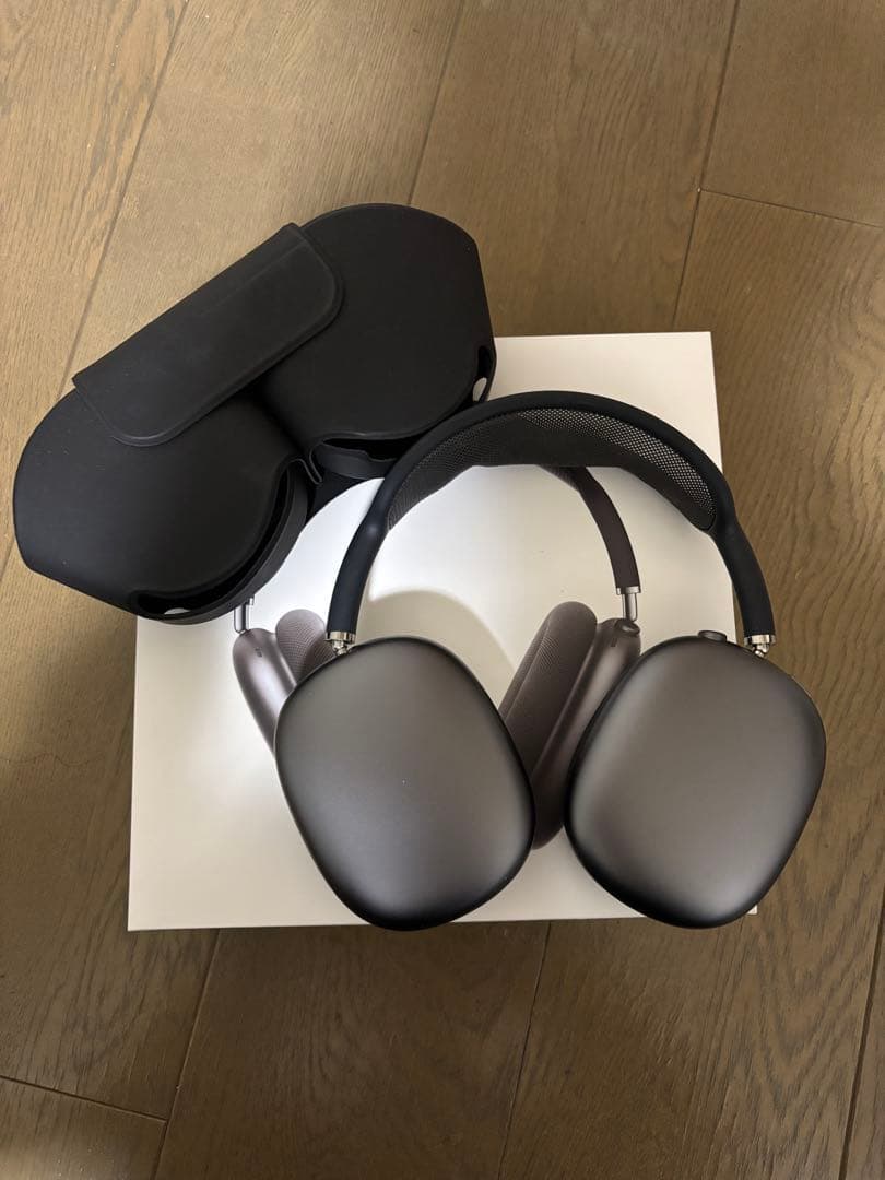 AirPods Max スペースグレー 第1世代 ヘッドホンカバー付き‼️