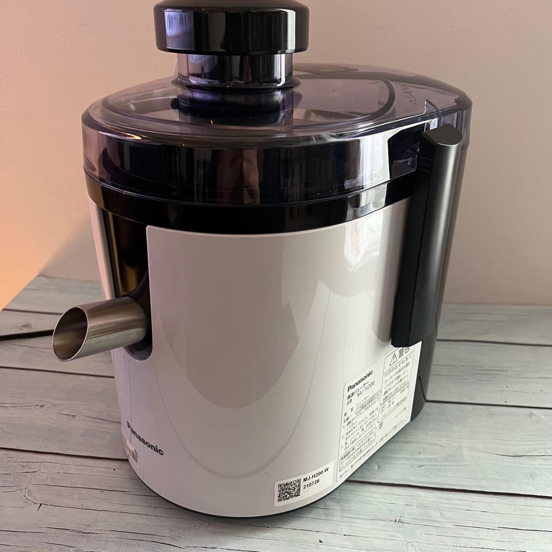 パナソニック ジューサー 高速 レシピブック付 ホワイト MJ-H200-W
