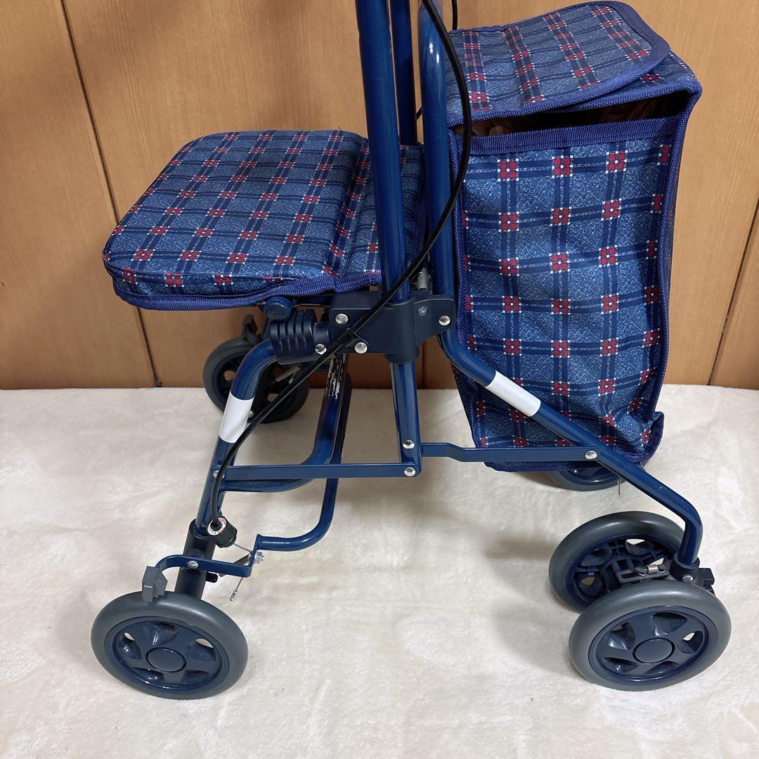 【島製作所】　フォルテ　シルバーカー 手押し車 補助車　介護用品　背もたれ