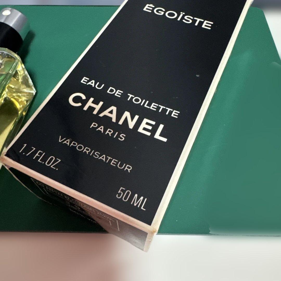 CHANEL EGOISTE 香水 50ml（使用品　残量たっぷり）箱傷みあり