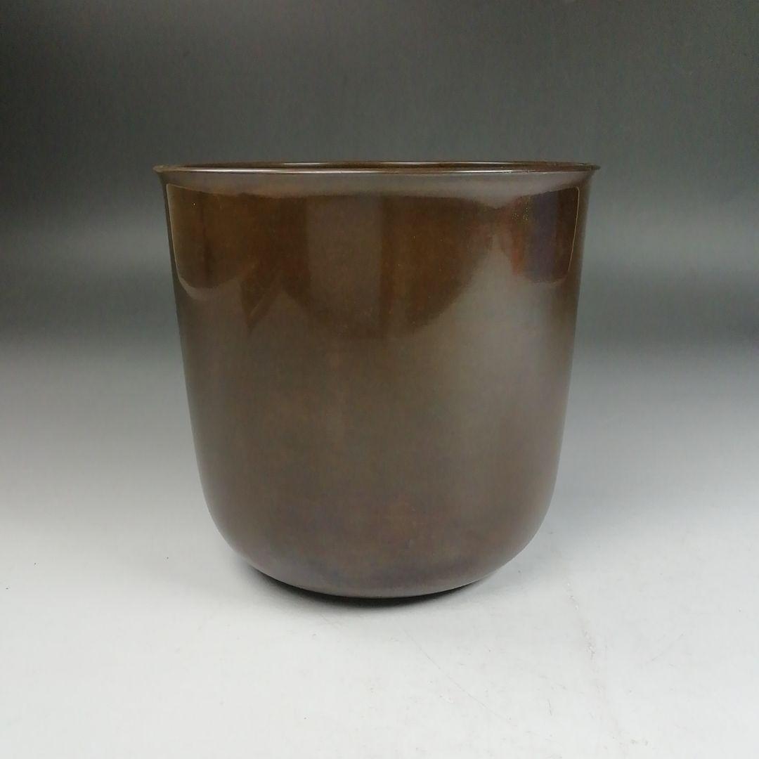 Ｗ４１３　建水　『砂張　建水』『八島望舟 造』　共箱　茶道具