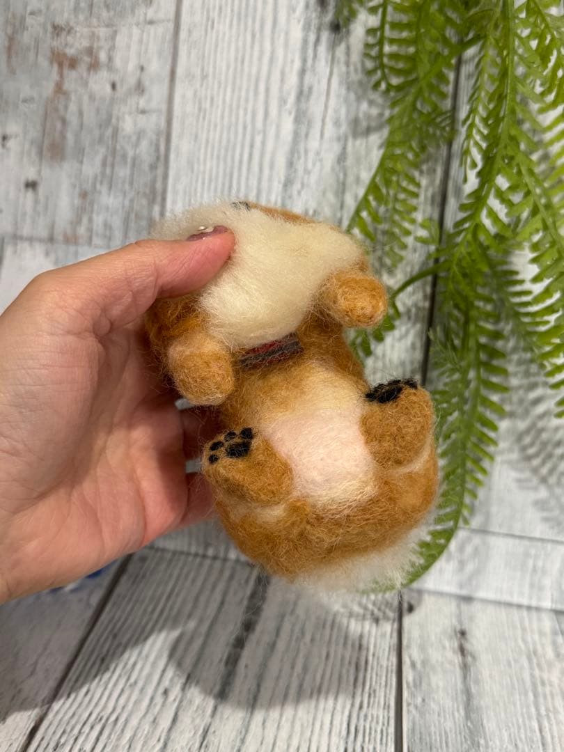 クリップペット　ポメラニアン　うちの子　羊毛フェルト　マスコット　犬　ペット