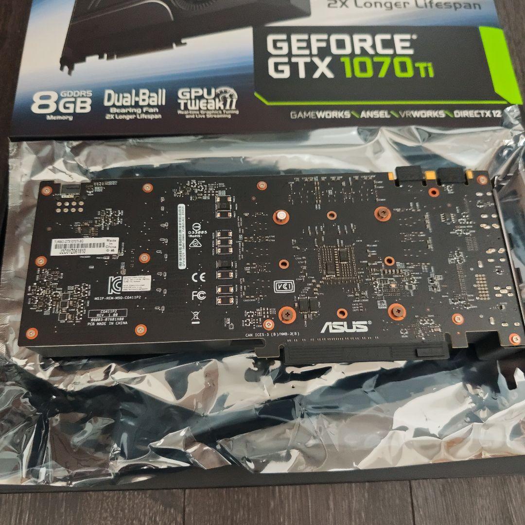 グラフィックボード・グラボ・ビデオカード ASUS GeForce GTX 1070 Ti 8GB
