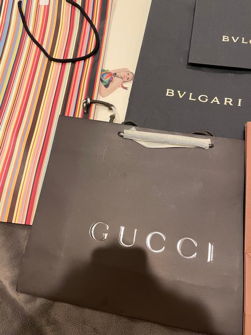 高級ショップ袋11点　GUCCI BVLGARI ポールスミス