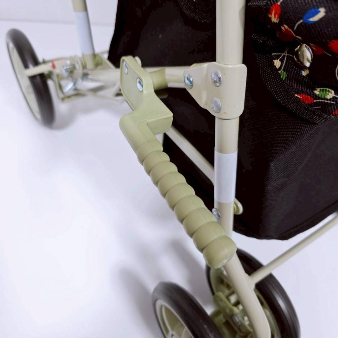 【美品】島製作所 シルバーカー マーチS 心花 BK