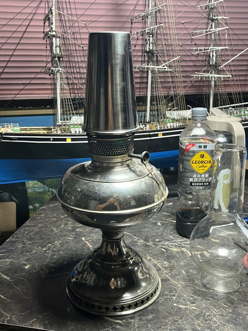 アメリカRayo ランプ、大型石油ランプ 1894年製造、アンティークランプ