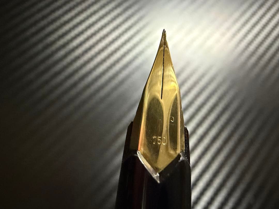 モンブラン No.121 万年筆 ブラック 18K EF 吸入式