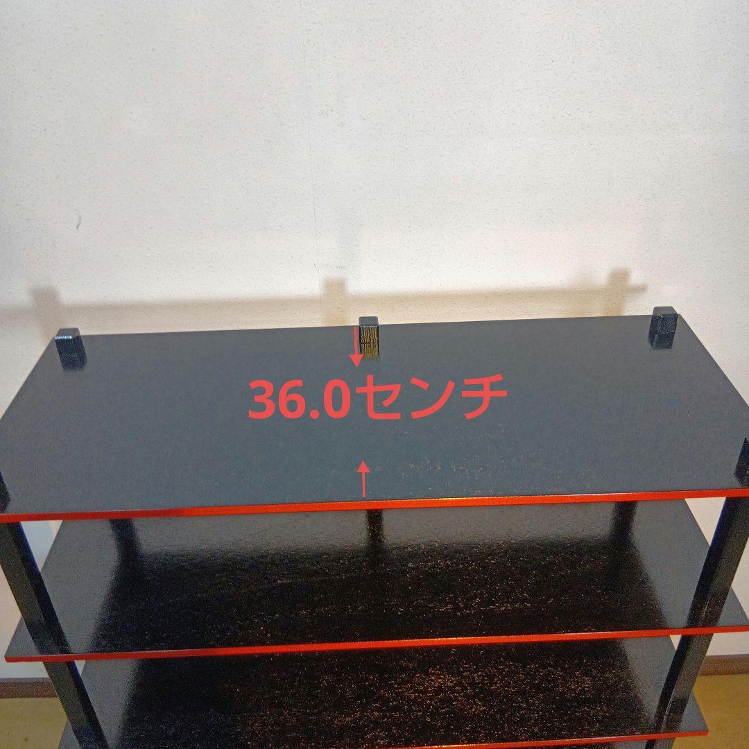 茶道具　木製配膳棚五段　組み立て式