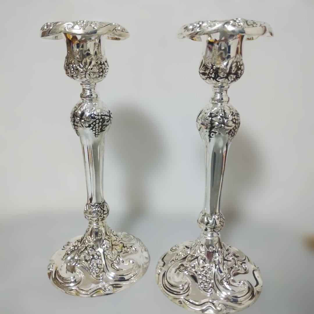 godinger silver キャンドルスタンド 2個セット
