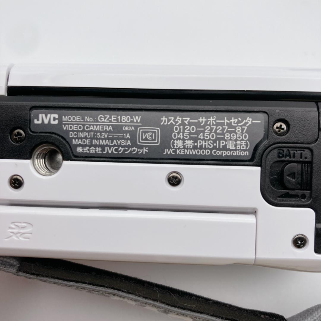 実写有【未使用級】JVC Everio GZ-E180-W フルHDビデオカメラ