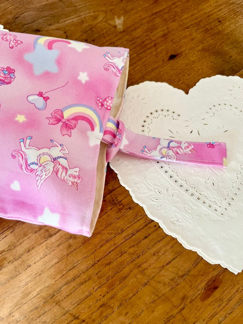 入園入学3点セット　ゆめかわユニコーン3点セット♡ネームタグ付き♡女の子
